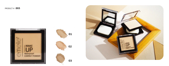 EMELIE 2 IN 1 COMPACT POWDER WATERPROOF