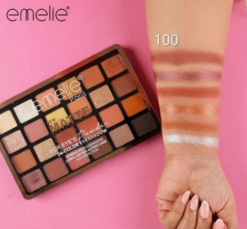 EMELIE NEW MATTE MAKER 24 COLOR EYESHADOW