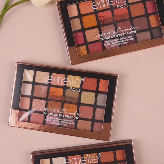 EMELIE PRO PRESTIGE LUMINOUS 28 COLOR EYESHADOW ULTRA WEAR